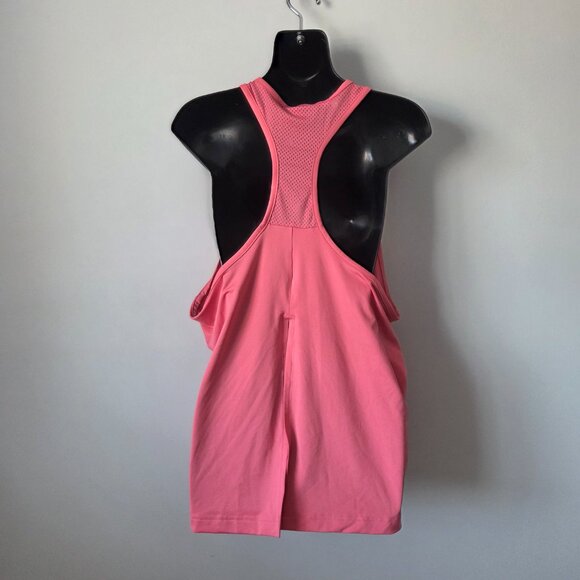 Adidas Pink Activewear Tank with back slit - Picture 3 of 4
